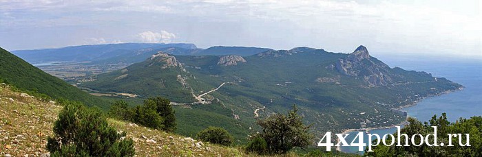Панорама с массива Кокия-Бель.