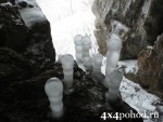 Лёд в пещере.